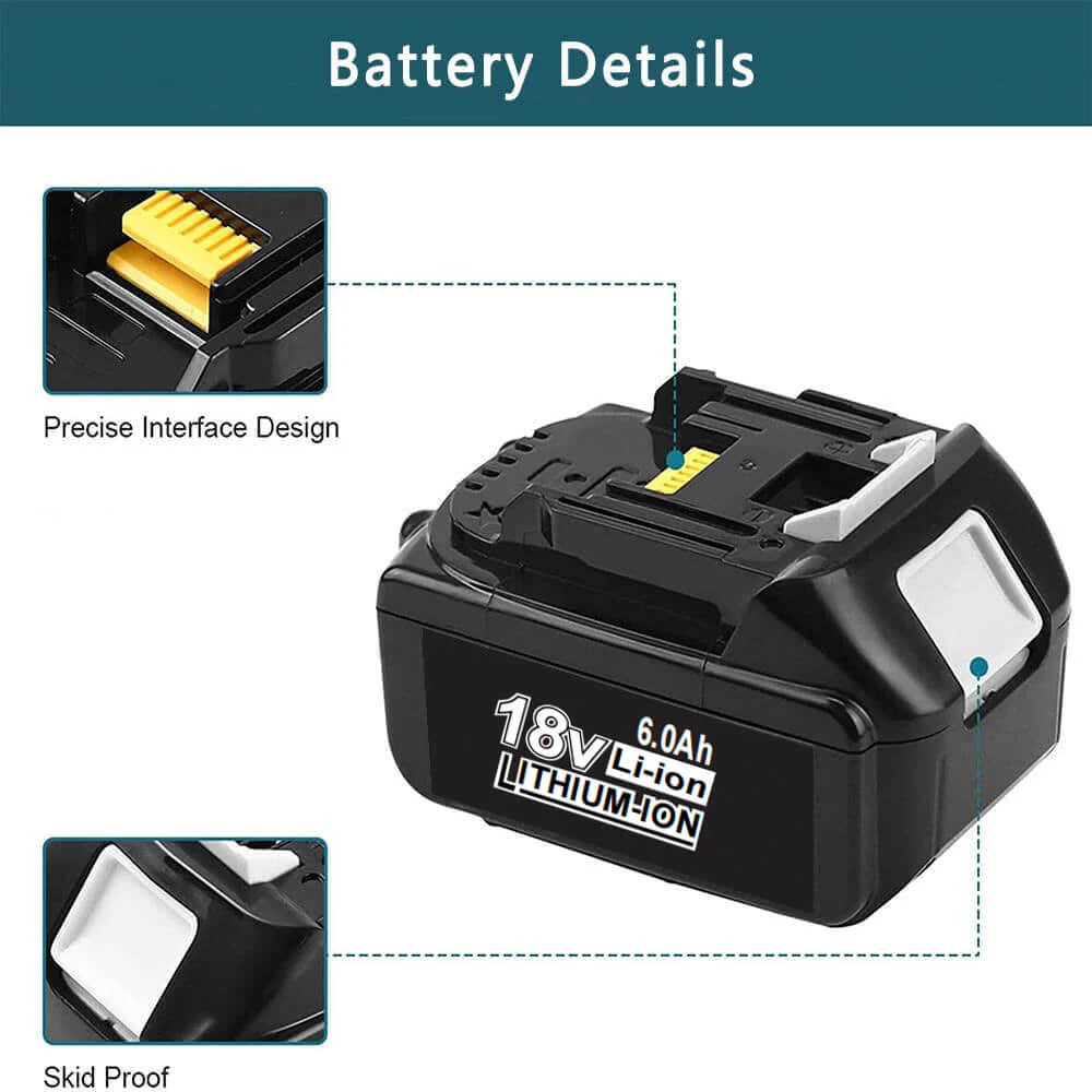 18V Makita Battery Replacement | BL1830 BL1840 6000mAh Li-ion Battery