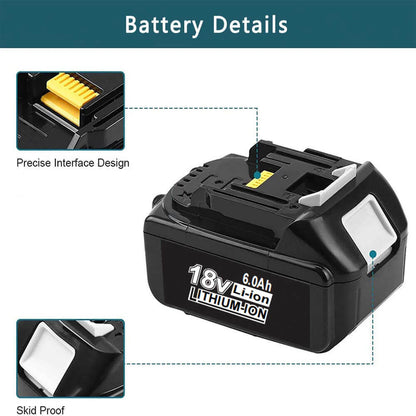 18V Makita Battery Replacement | BL1830 BL1840 6000mAh Li-ion Battery