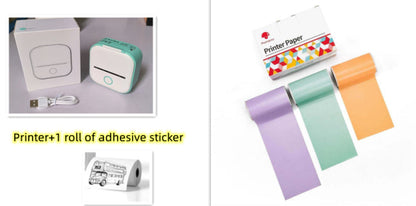 Portable Mini Thermal Label Printer Home Photo Printer Student Wrong Question Printer Bluetooth-compatible Mini Label Printer Price Tag