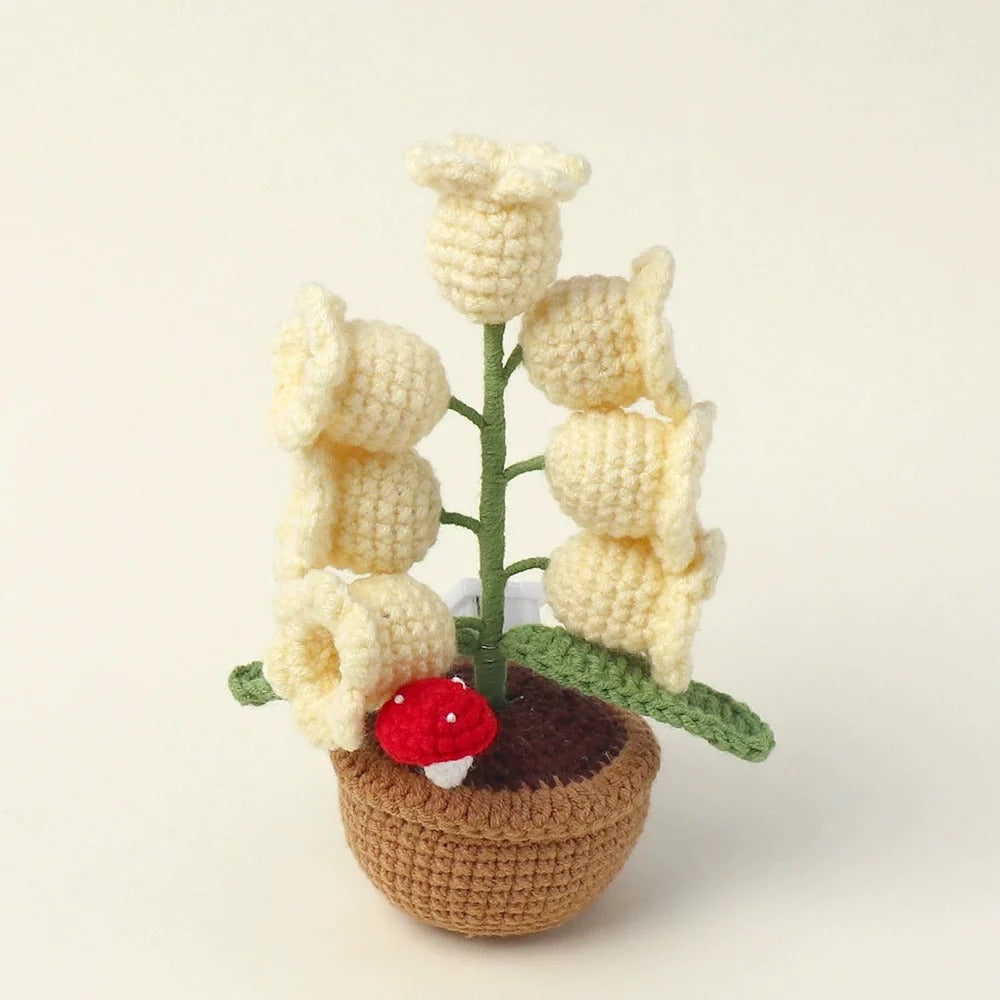 Handmade Crochet Flower Lamp