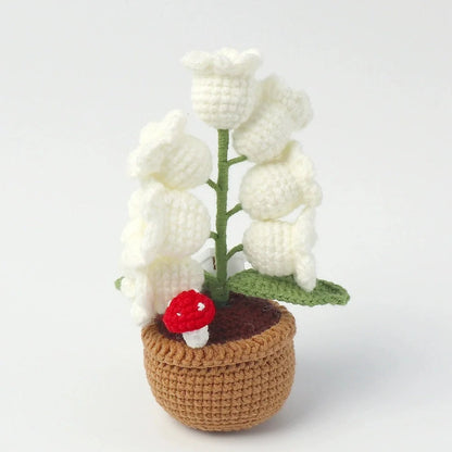 Handmade Crochet Flower Lamp
