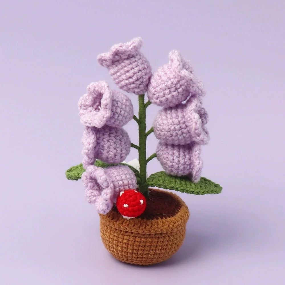 Handmade Crochet Flower Lamp