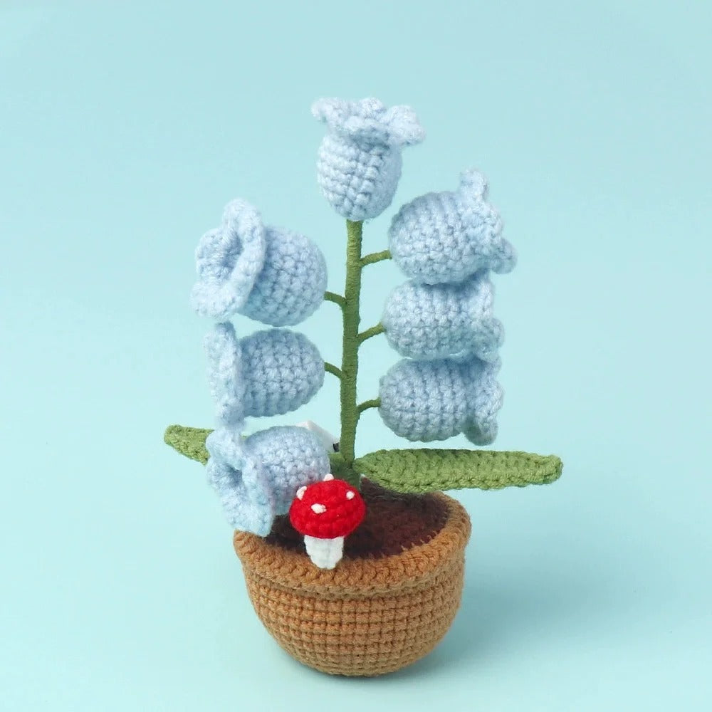 Handmade Crochet Flower Lamp