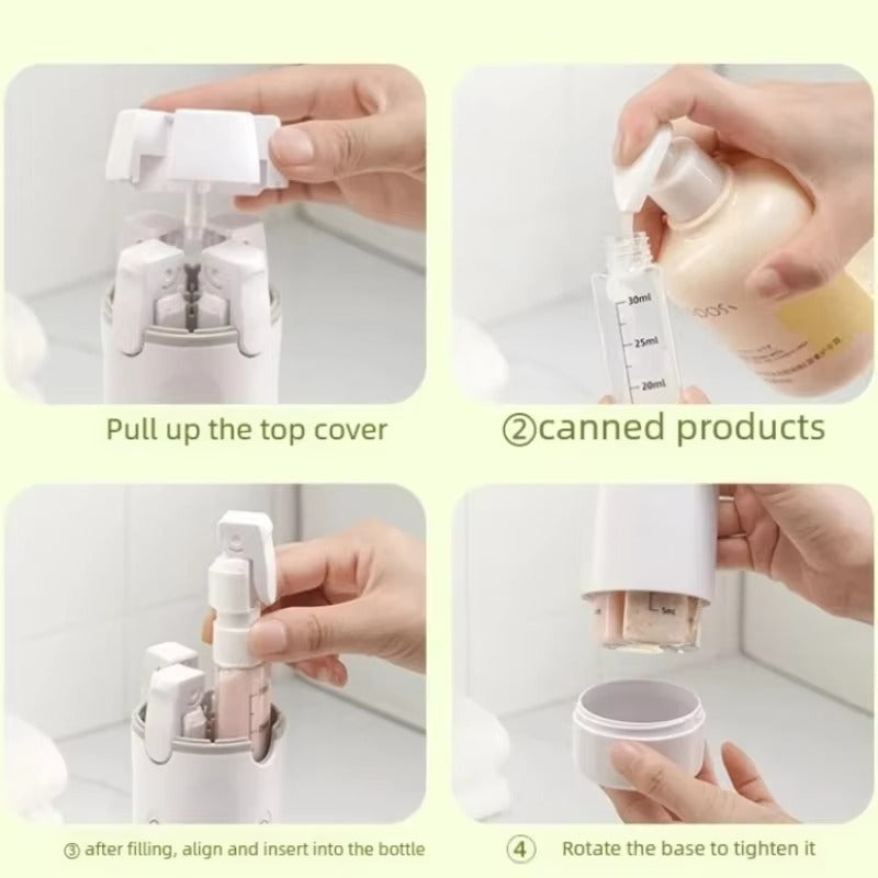 Portable Travel Dispenser 4in1
