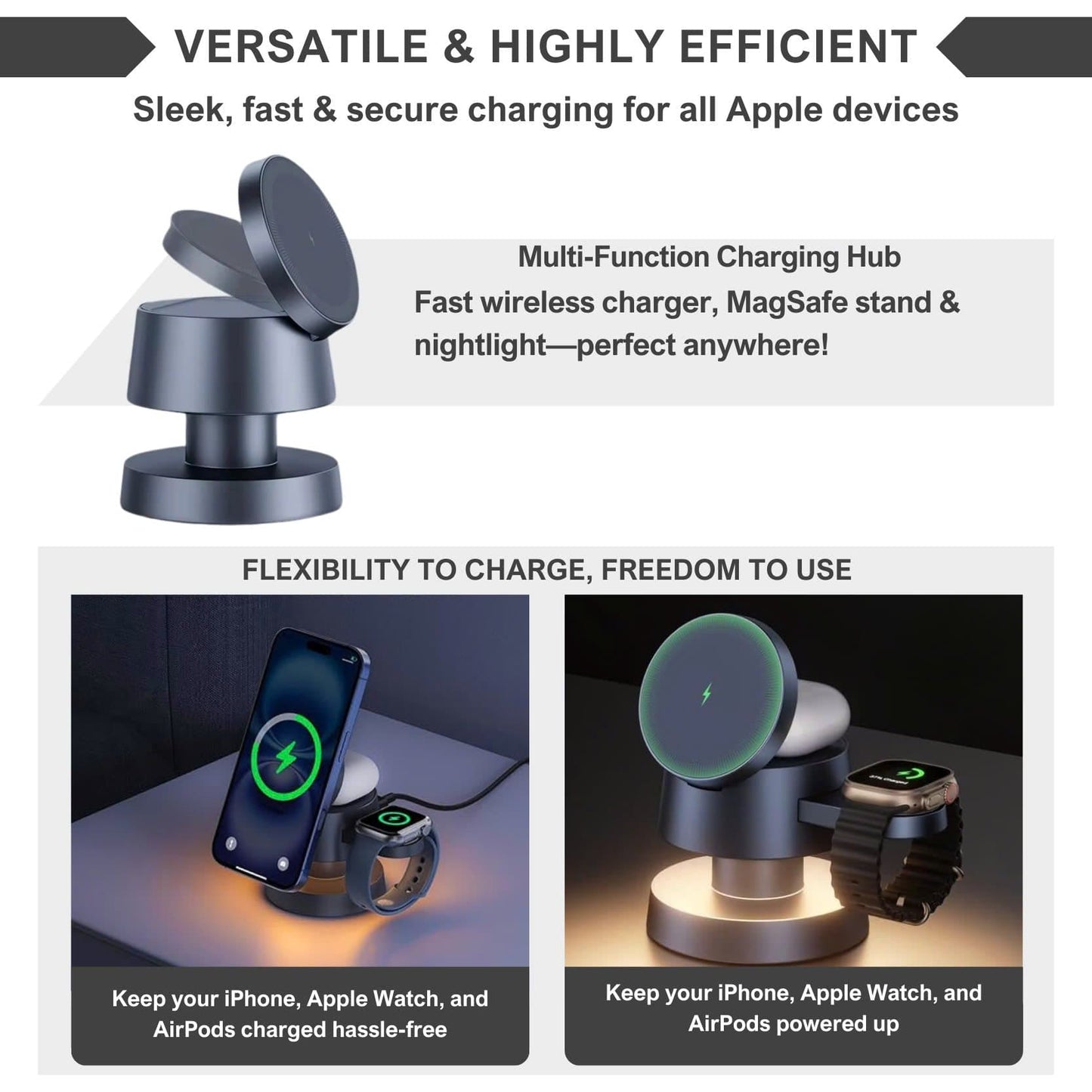 Magnetic 3 in 1 Wireless Charger